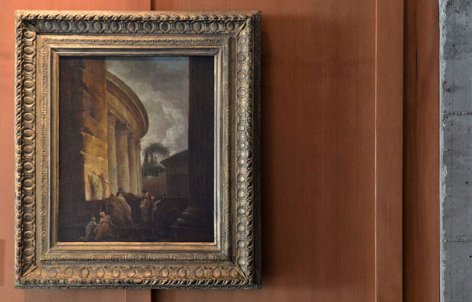 This 18th century capriccio by Hubert Robert hangs in Piraneseum's Painting Gallery.