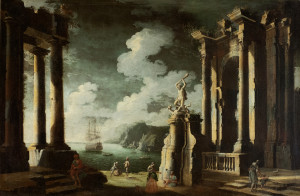 Leonardo Coccorante - large capriccio painting